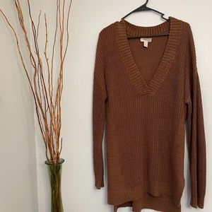 Brown Woven Sweater